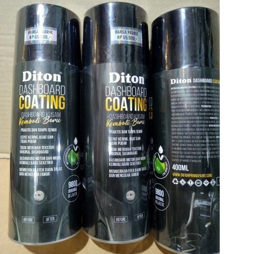 Diton DASHBOARD COATING Original Black 9800 Pilok Pilox Cat Diton Dashboard Coating 400ml Original Black 9800 Cat Semprot