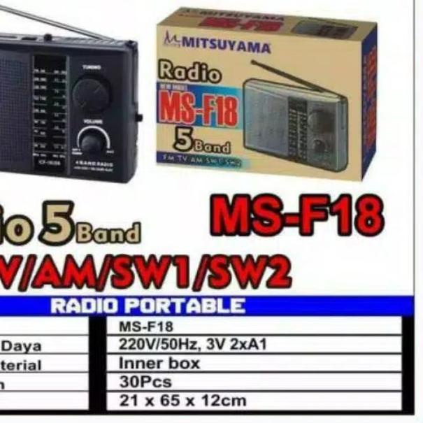 ❃ Radio MITSUYAMA MS-18 Model Jadul Radio AM FM Jadul Klasik ➱