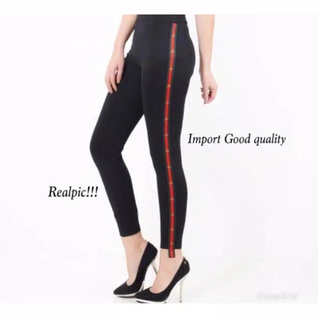 TBI Celana Legging Import S-XXXL KMB Legging List Celana Panjang Wanita