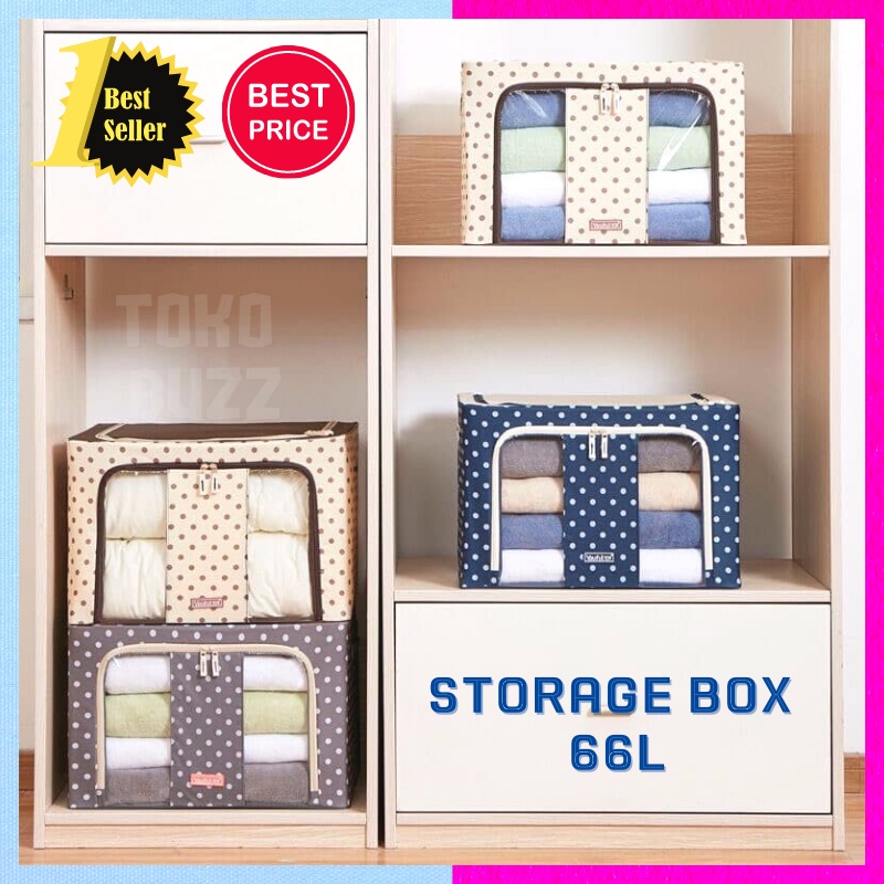 Storage Box 66L Multifungsi / Tempat Penyimpanan Mainan Baju Selimut PREMIUM TO-015