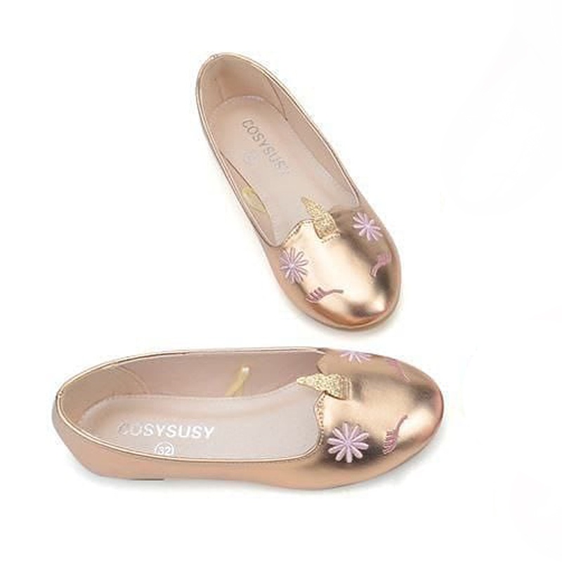 Sepatu Flat Shoes Anak Perempuan Unicorn Glossy HORN