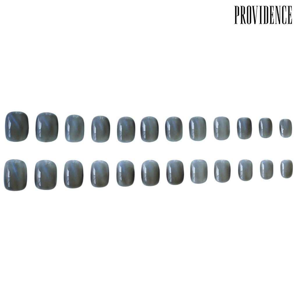 Providence 24Pcs Blue Cat Eye Design Full Cover False Decal Nail Art Accessory Sticker