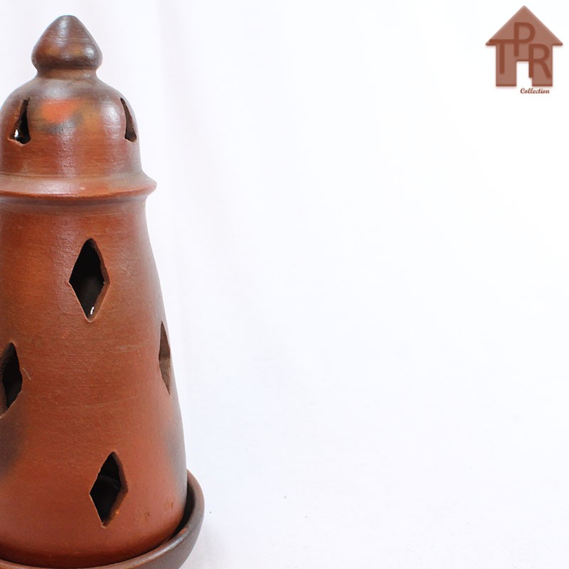 Gerabah - Lentera / tempat lilin sangkar besar T27