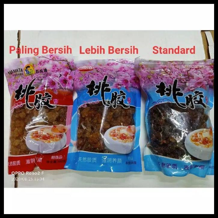 

DISKON TERBATAS !!! PEACH GUM COLLAGEN TAO JIAO PREMIUM GRADE A KEMASAN 500GR TERLARIS