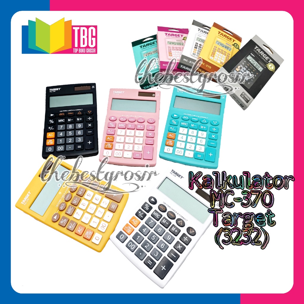 

CALCULATOR MC370 TARGET / KALKULATOR / ALAT HITUNG (R-3232)