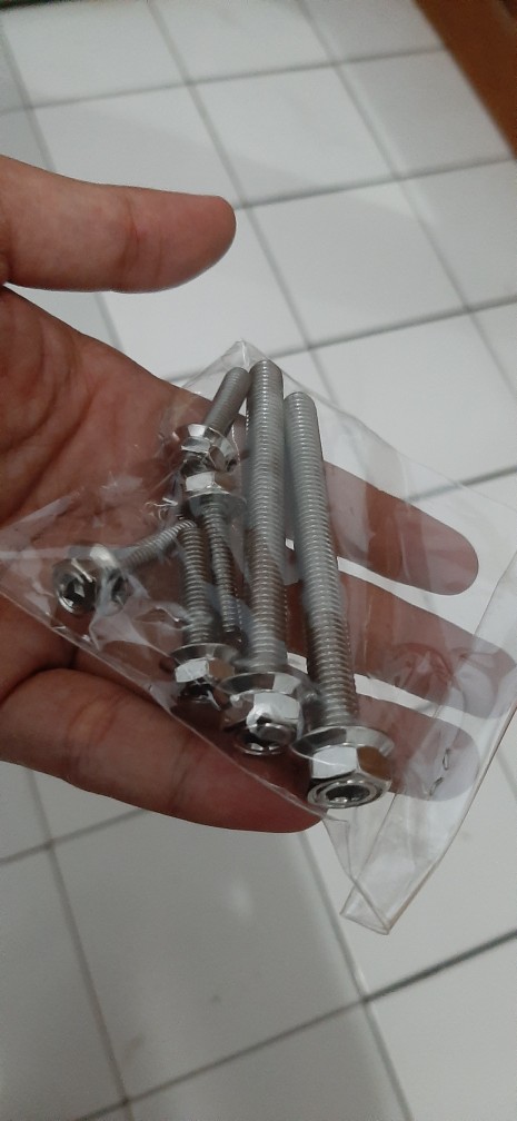 Baut Probolt 8x80 M8x80 Drat 12 Panjang 80mm 8,0 Cm Stainless 2 Kunci