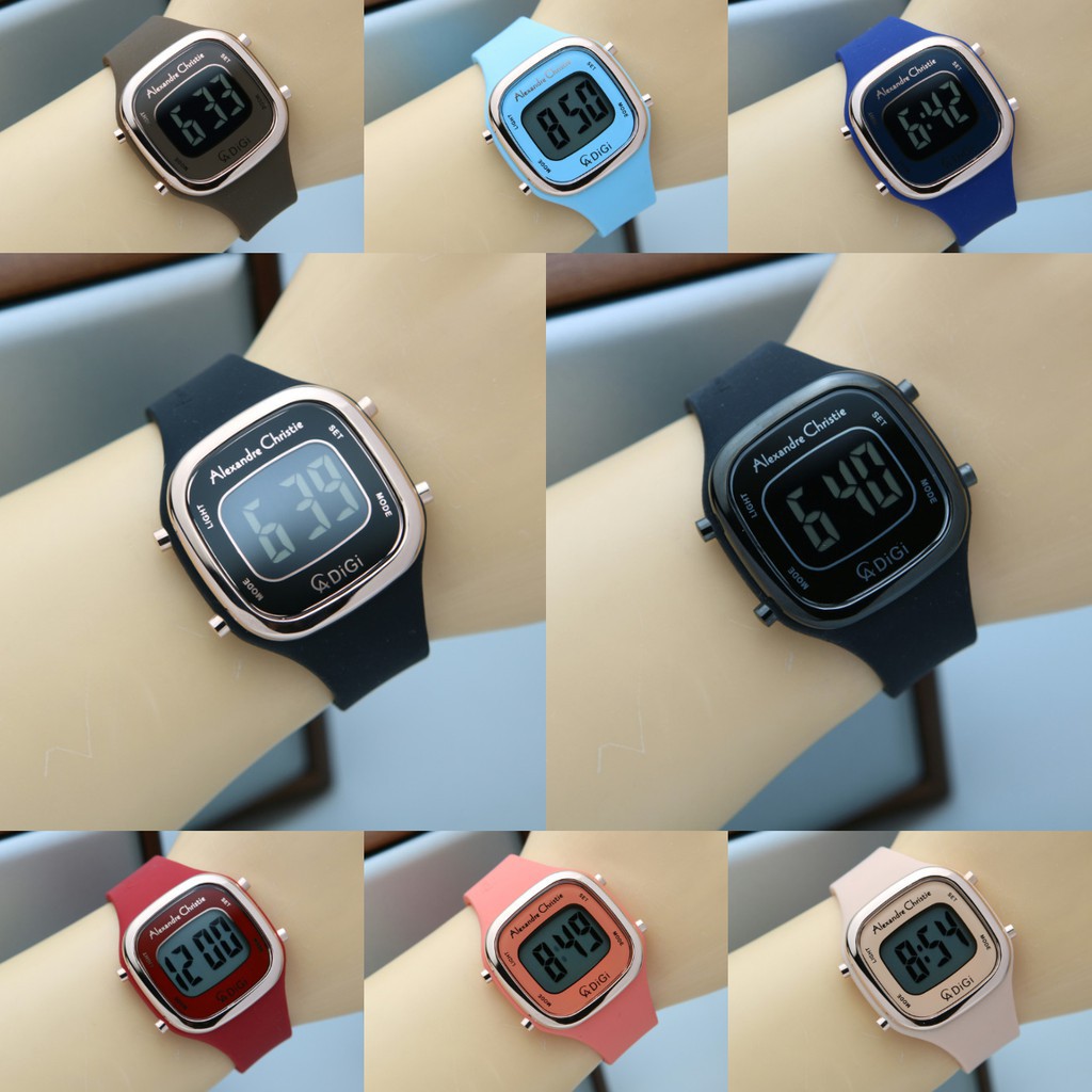 Original JAM TANGAN WANITA ALEXANDRE CHRISTIE AC 9336 / AC9336 RUBBER ORIGINAL Premium Kekinian