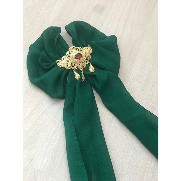 selendang sifon/icon-Hijau botol