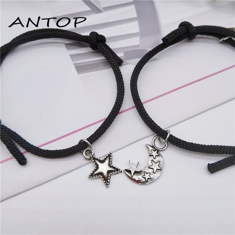 1 Pasang Gelang Tali Milan Dengan Magnet Untuk Pasangan ANTOP