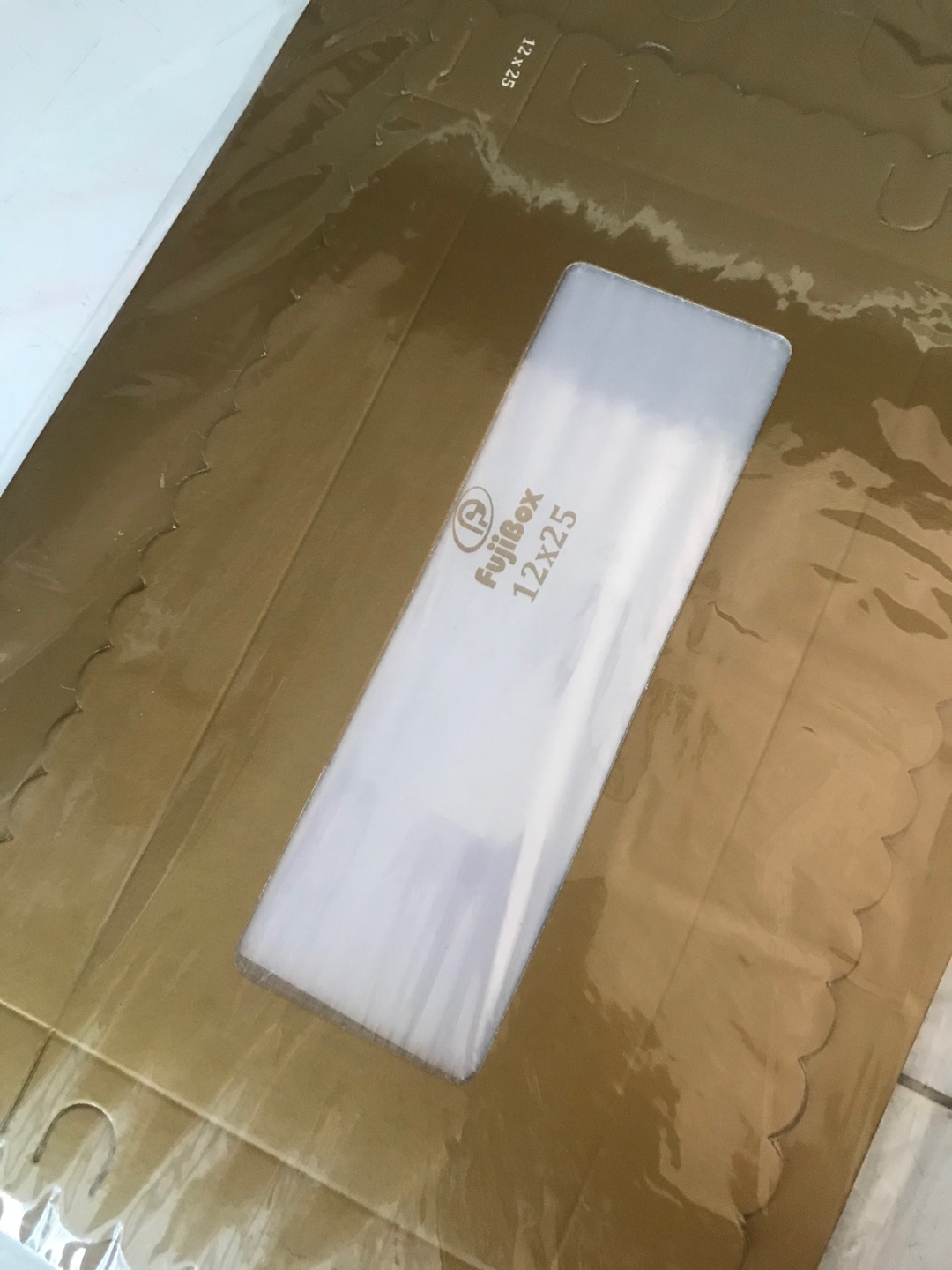 Dus Kue Cake Bolu Brownies Kotak Emas 12x25 Cm (minimal 5 Pcs)