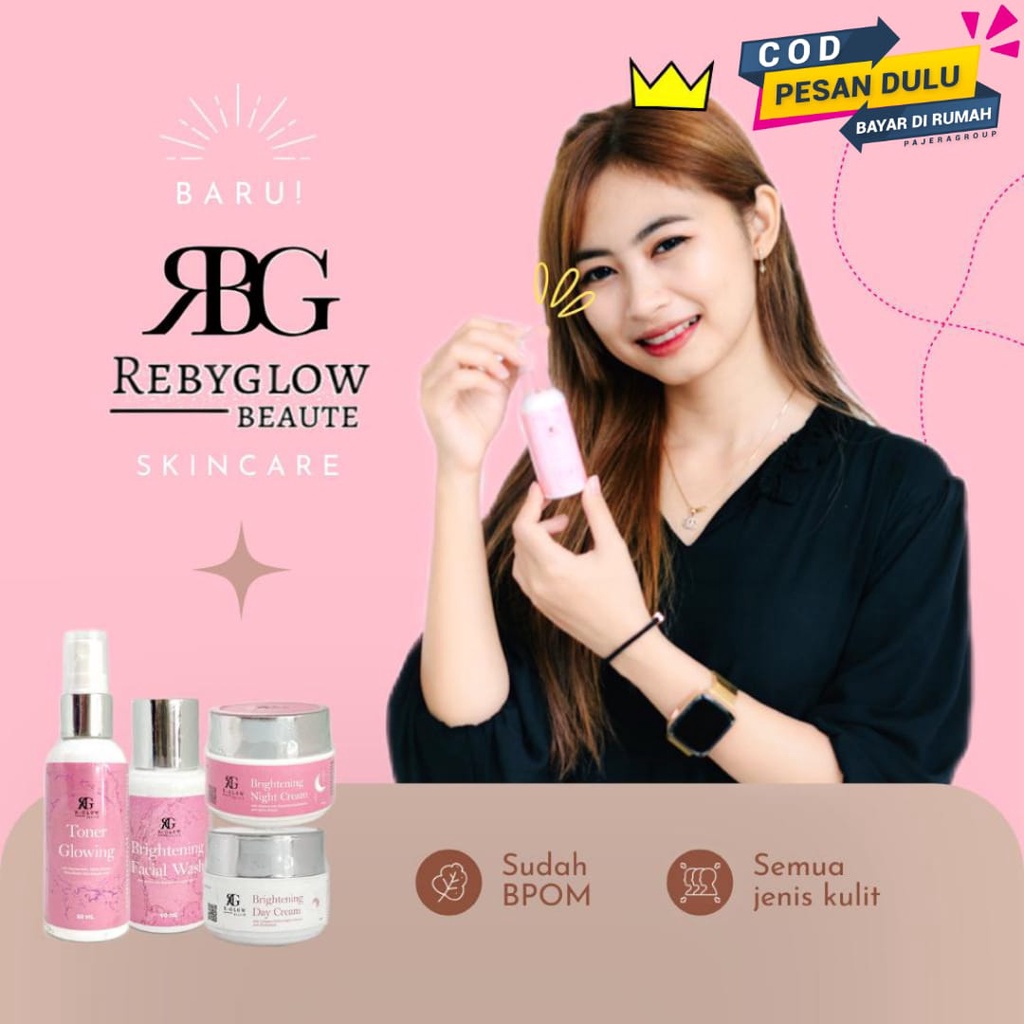 REBYGLOW Skincare Bpom Paket Glowing