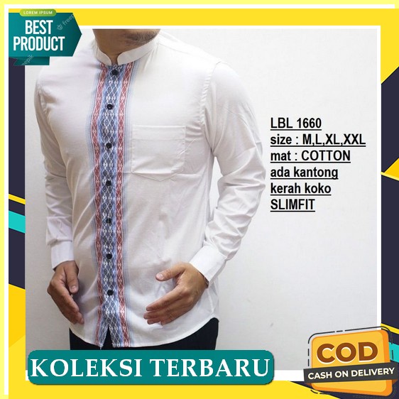[Produk Ktsoi] Jrj- Baju Koko Katun Lengan Panjang Dewasa Size Standar & Big Size Eceran Grosir Oran
