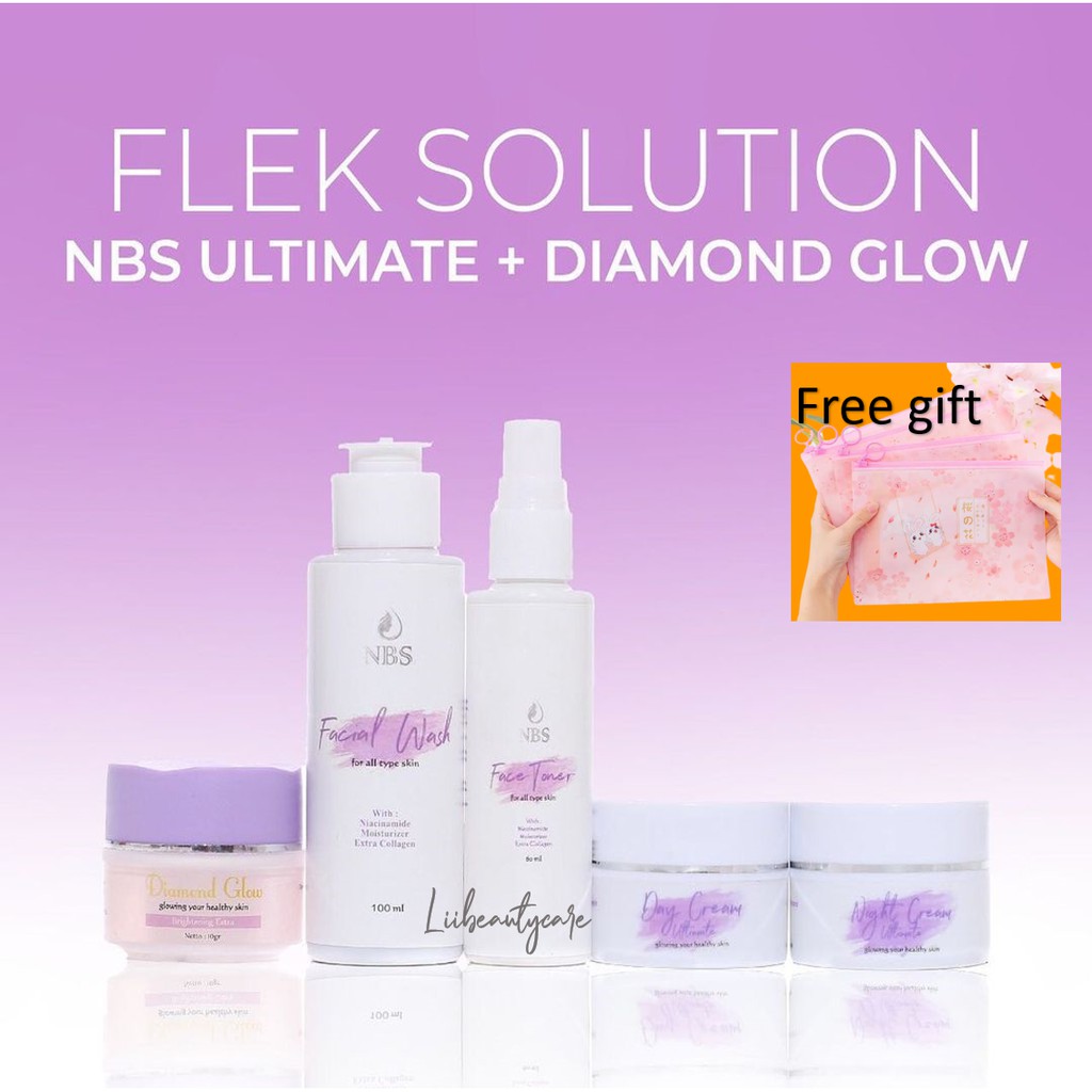 paket NBS ultimate skincare BPOM + diamond glow NBS solusi flek hitam