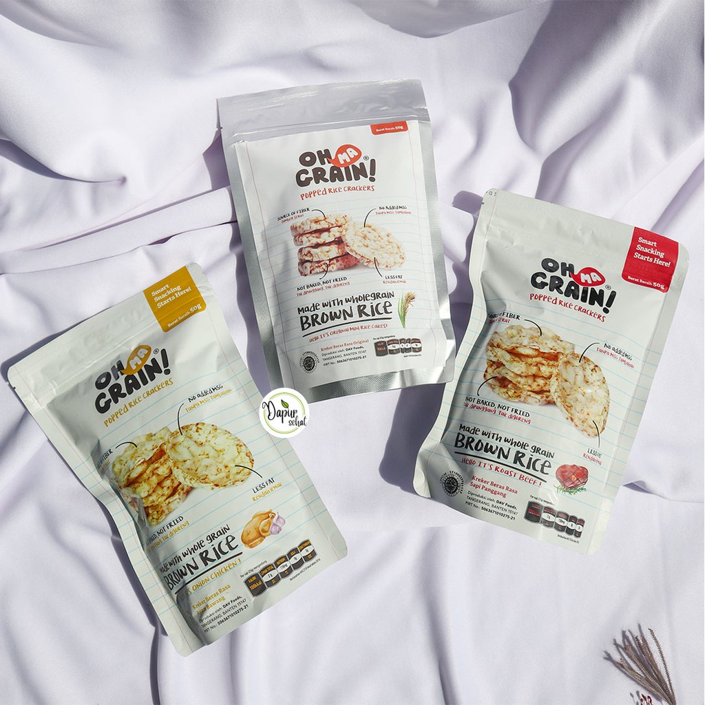 Jual OH MA GRAIN SNACK BERAS NON MSG/ SNACK SEHAT/ SNACK ANAK/ SNACK