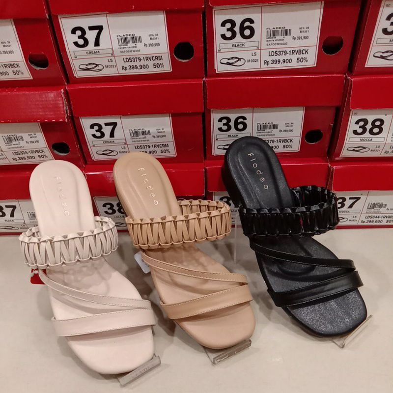 sendal heels 5 cm brand fladeo(36-40) TERBARU