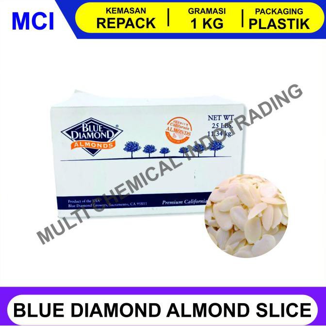 

Terlaris (Kemasan Vakum) Almond Slice / Kacang Almond Slice 500 Gr