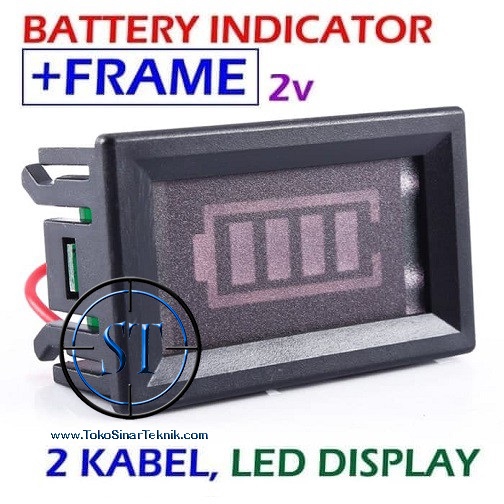 12v Battery Capacity Meter Tester Kapasitas Baterai Progress Bar With Frame