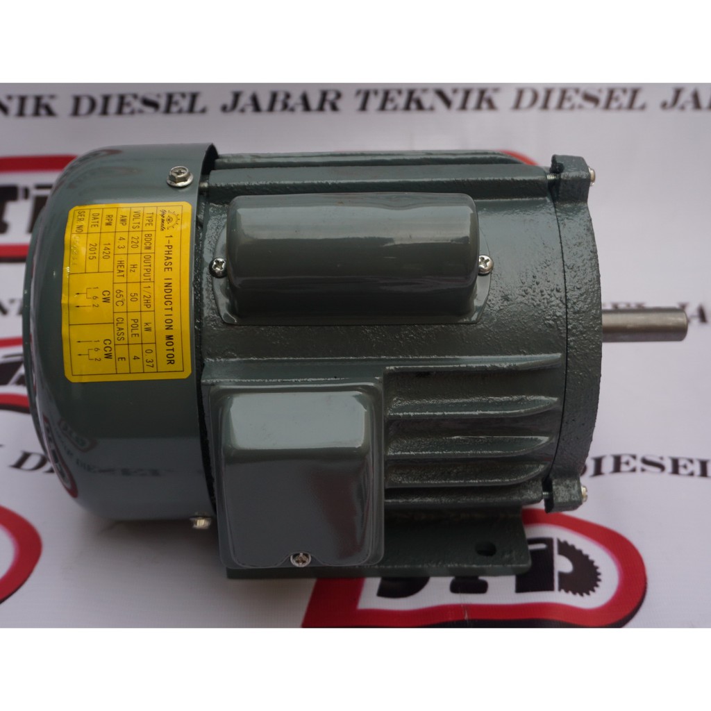 CAP MATA MOTOR DINAMO LISTRIK 0.5 HP 4 POLE 1 PHASE TAIWAN 