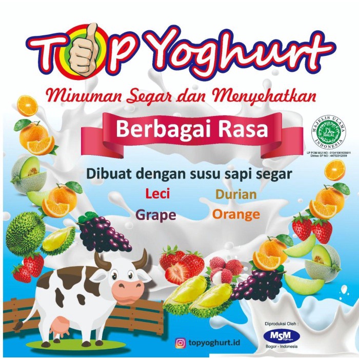 AGEN HEMAT - TOP Yoghurt Es Stik Yogurt Mambo PAKET 100 Pack - Frozen Food Bukan My Healthy