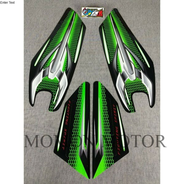 Sticker STRIPING RX KING HIJAU TAHUN 2007 STIKER LIS STANDAR  YAMAHA