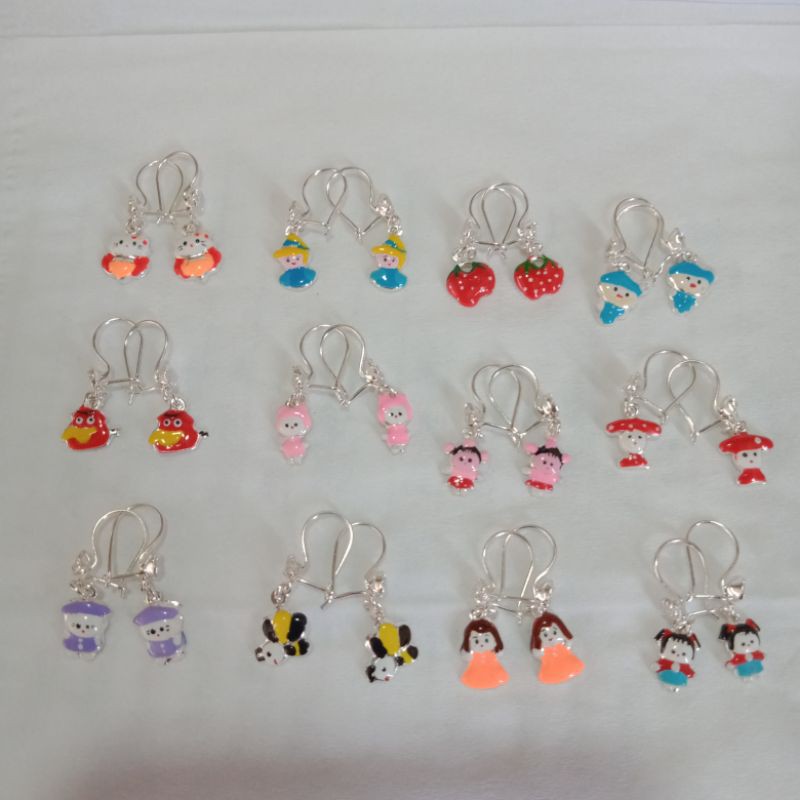 Anting perak karakter/anting anak