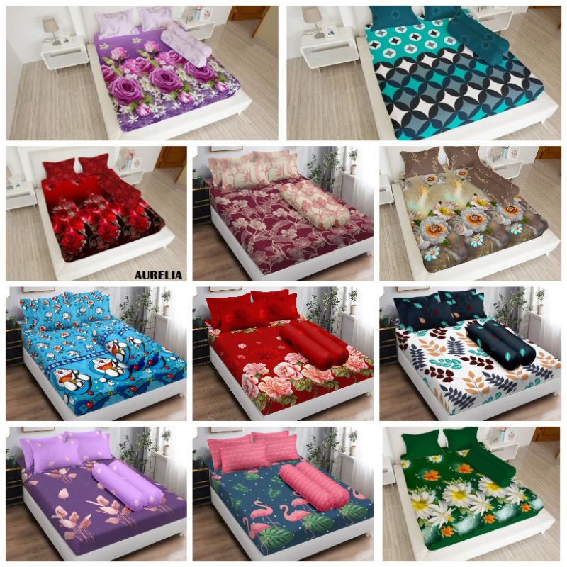 Lady Rose Sprei 160x200 Queen Alodia Amelia Anela Aurelia Banda Celine Donita Doraemon Comic Emily F