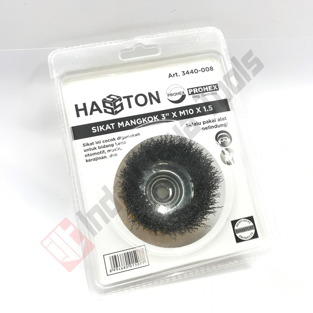 HASSTON PROHEX 3440-008 Sikat Kawat Mangkok 3 Inch - Wheel Brush M10
