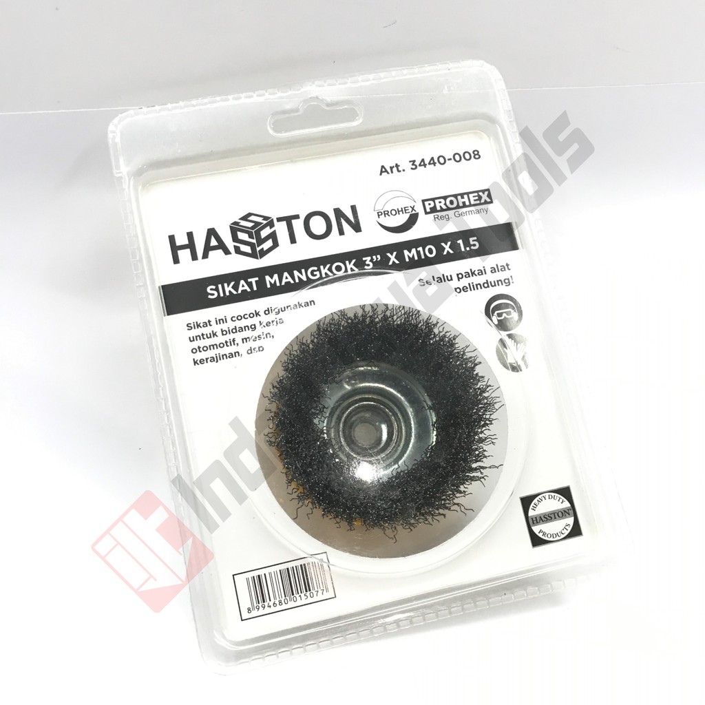 HASSTON PROHEX 3440-008 Sikat Kawat Mangkok 3 Inch - Wheel Brush M10