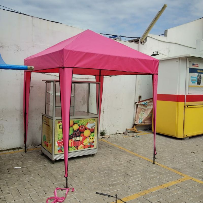 tenda jualan 2x2 satu set lengkap