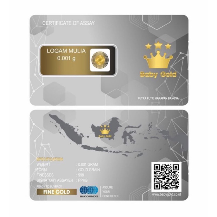 Baby gold 0,001 gram.