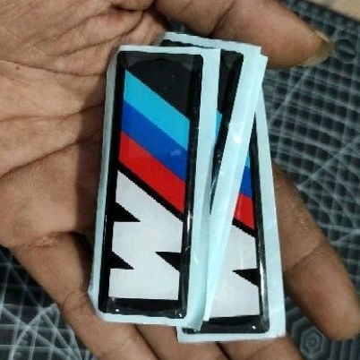 emblem BMW M3 stiker timbul resin