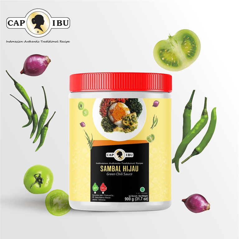 CAP IBU Sambal Hijau Kemasan Pot