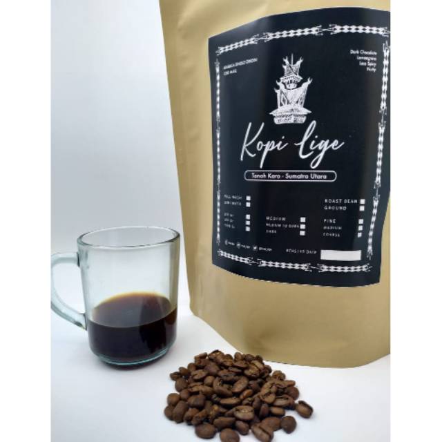 

1 Kg Kopi Lige roast bean ( biji ) SM