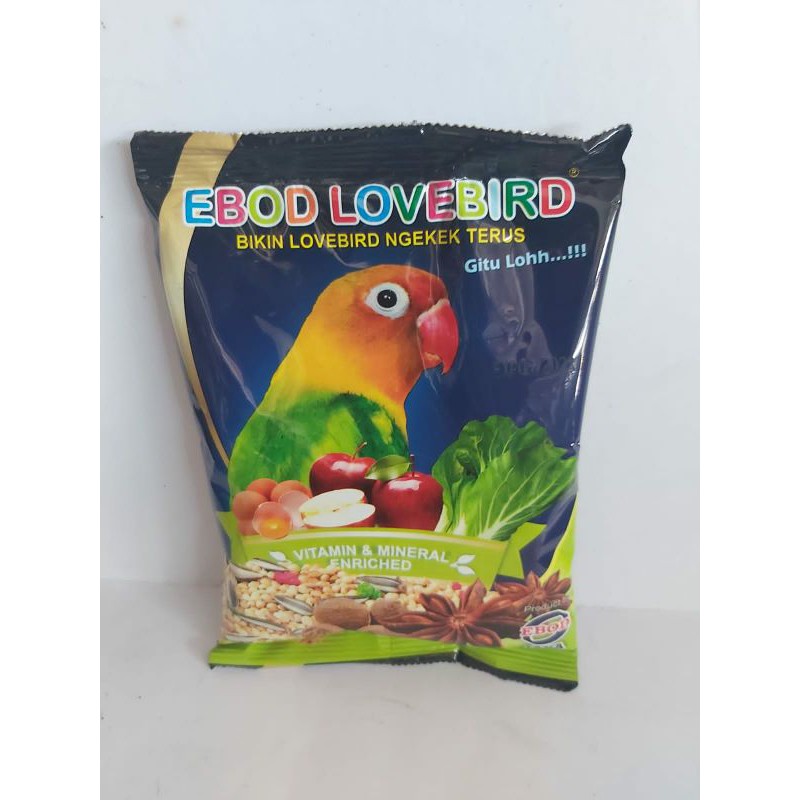 pakan lovebird ebod lovebird ebod jaya