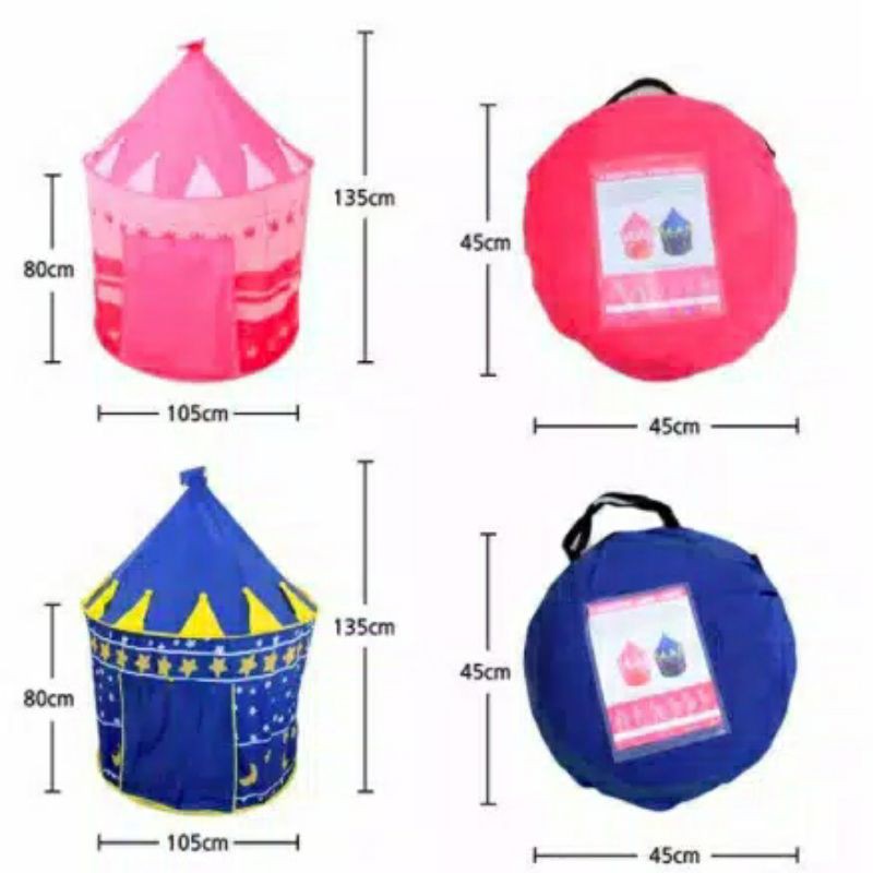 TENDA MAINAN ANAK CAMPING OUTDOOR MODEL KASTIL