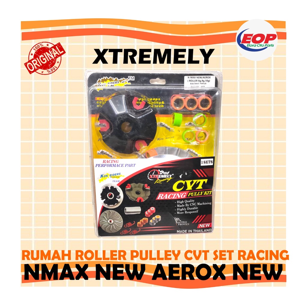 PULLEY SET ROLLER PER SENTRI NMAX NEW AEROX NEW XTR XTREMELY RACING 100% ORI