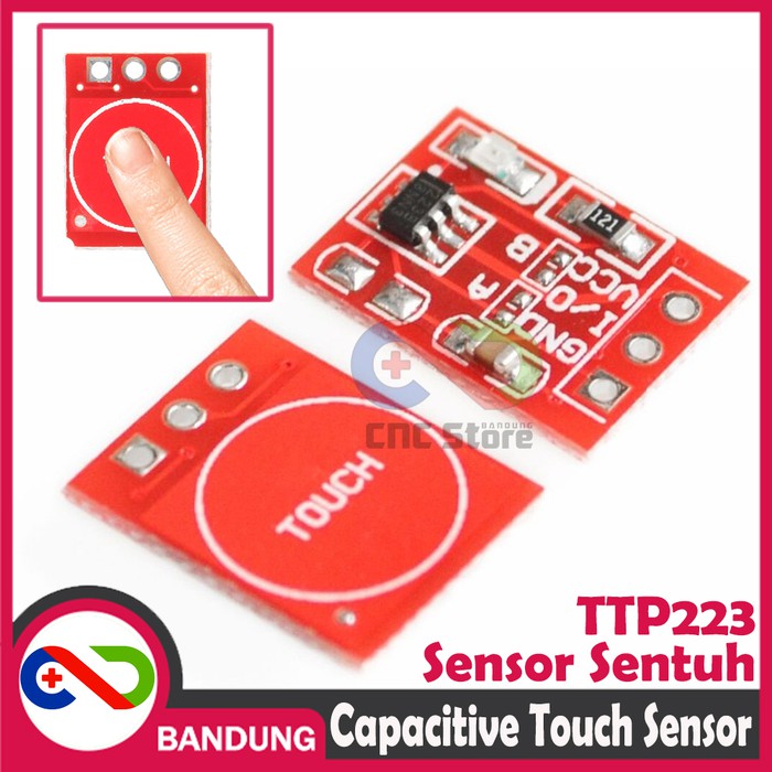 TTP223 TOUCH SENSOR SENTUH CAPACITIVE SELF LOCKING SWITCH