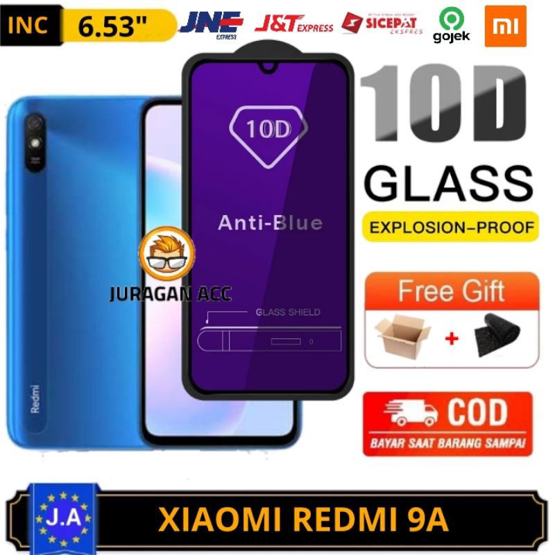 PREMIUM Tg Anti Gores Blue Light Xiaomi Redmi 9A Tempered Glass Redmi 9A Full Layar Screen Protector