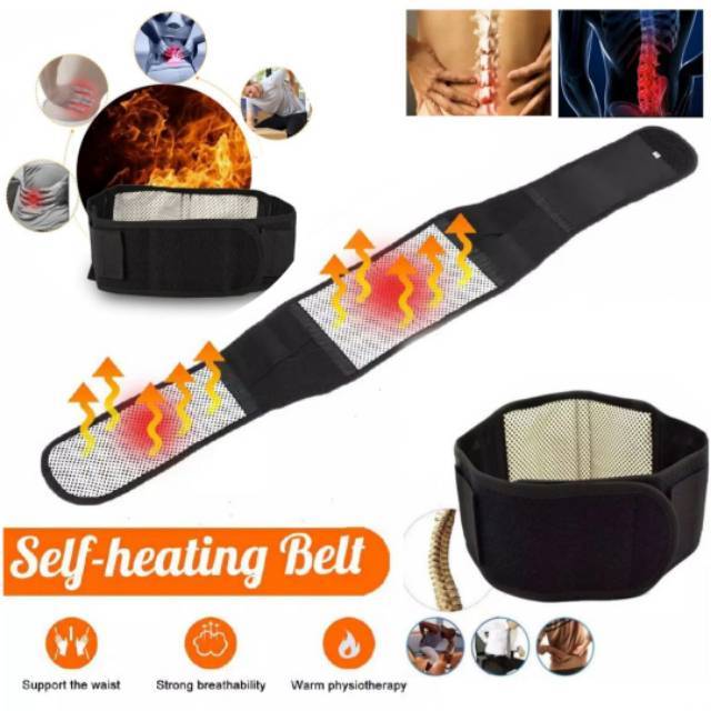 ALAT TERAPI PINGGANG SABUK TERAPI PIJAT MAGNETIC KORSET PEMANAS PUNGGUNG HOT BELT MAGNETIC