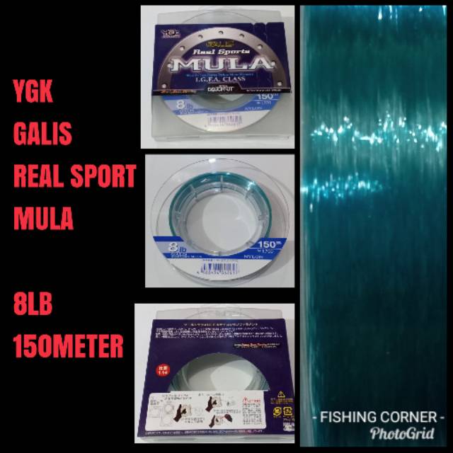 YGK MULA 8LB / 150 METER/ GALIS REAL SPORTS NYLON MONOFILAMENT SENAR PANCING SENAR MULA