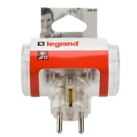 Steker T Legrand Transparan / Colokan Cabang 3 Legrand