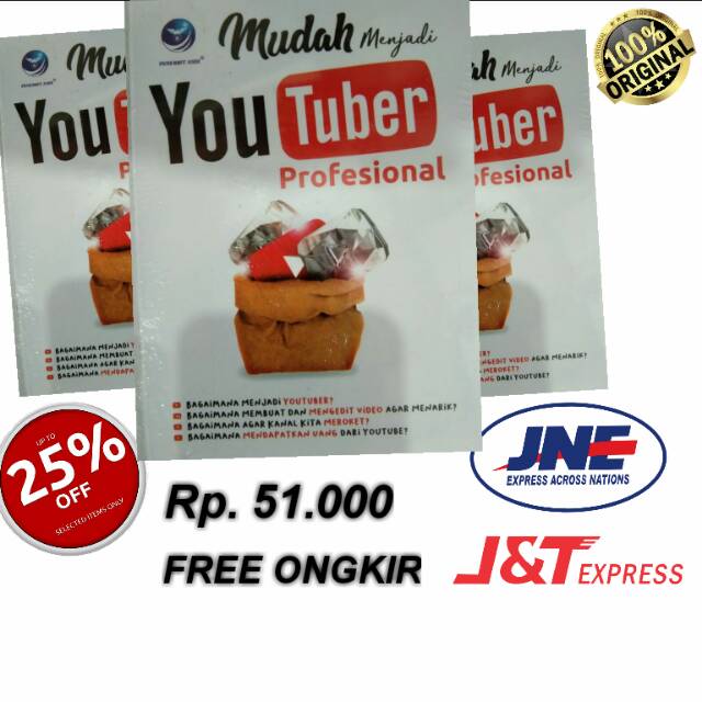 Buku MUDAH MENJADI YOUTUBER PROFESIONAL