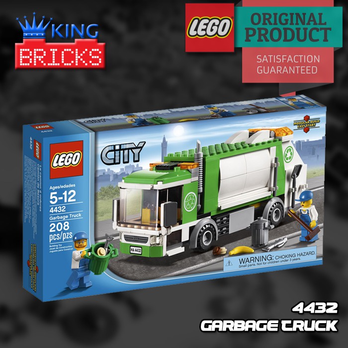 LEGO Original CITY 4432 Garbage Truck - Mainan Anak Truk Sampah Mobil Edukasi Kreatif Kota