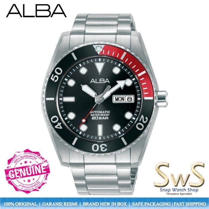 Jam Tangan Pria Alba Automatic AL4293X1 AL4293 43 mm Original Resmi