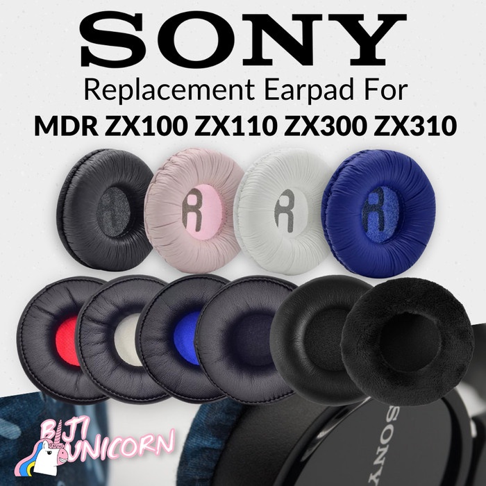 Earcup Earpad Ear Cushion Headphone Sony MDR ZX100 ZX110 ZX300 ZX310 Busa Bantalan Foam