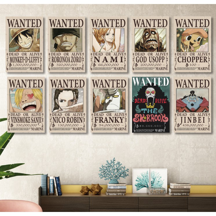 Hiasan Dinding Poster MDF One Piece 20x30cm Wall Decor Dekorasi Rumah