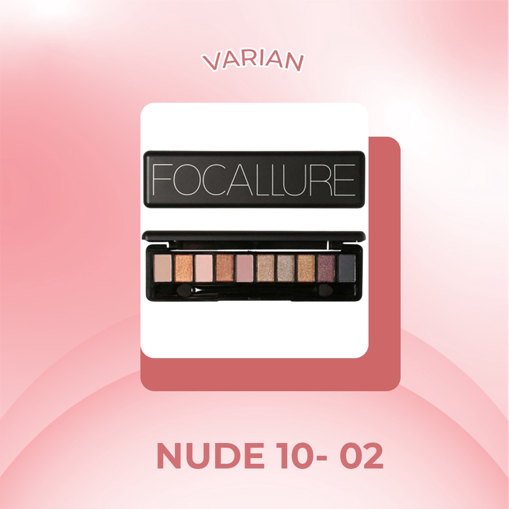 [ SKINHOUSEID ] PAKET BUNDLING FOCALLURE Full Featured Nude 10 Shade Eyeshadow Palette FA08 / BODY MIST SKINHOUSEID 55ML