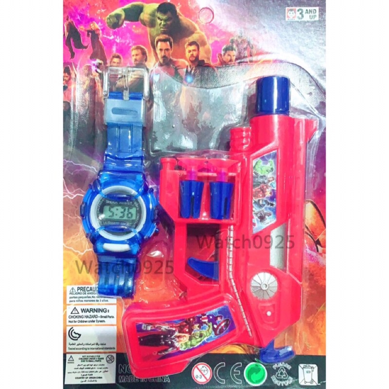 TERBARU!! Jam tangan anak digital + pistol mainan &amp; peluru