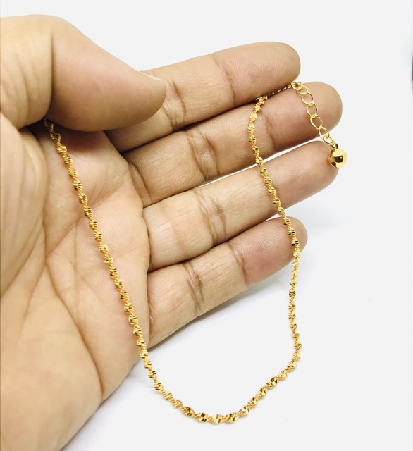 Gelang kaki wanita // gelang kaki lapis emas // gelang kaki jurai kerang // gelang kaki rante