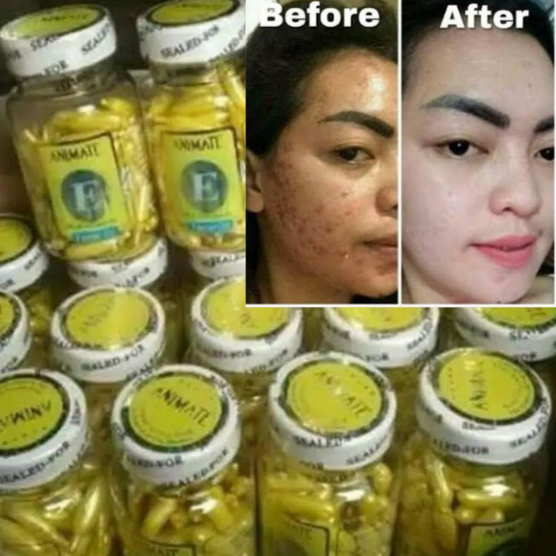 SERUM ANIMATE USA /PEMUTIH WAJAH ISI 60 SOFTGEL